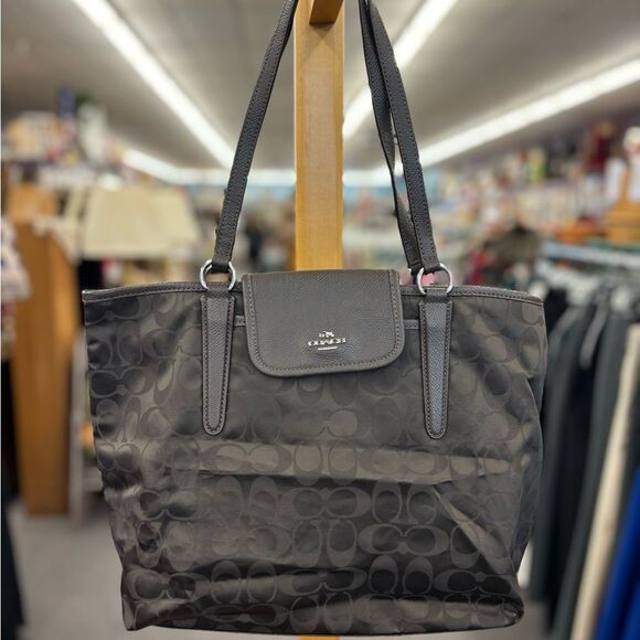 Coach Ward Signature Brown Tote - Picture 1 of 7